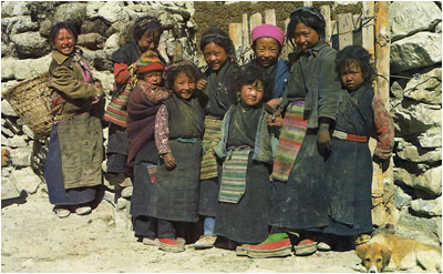 Tibetan children near Lhasa